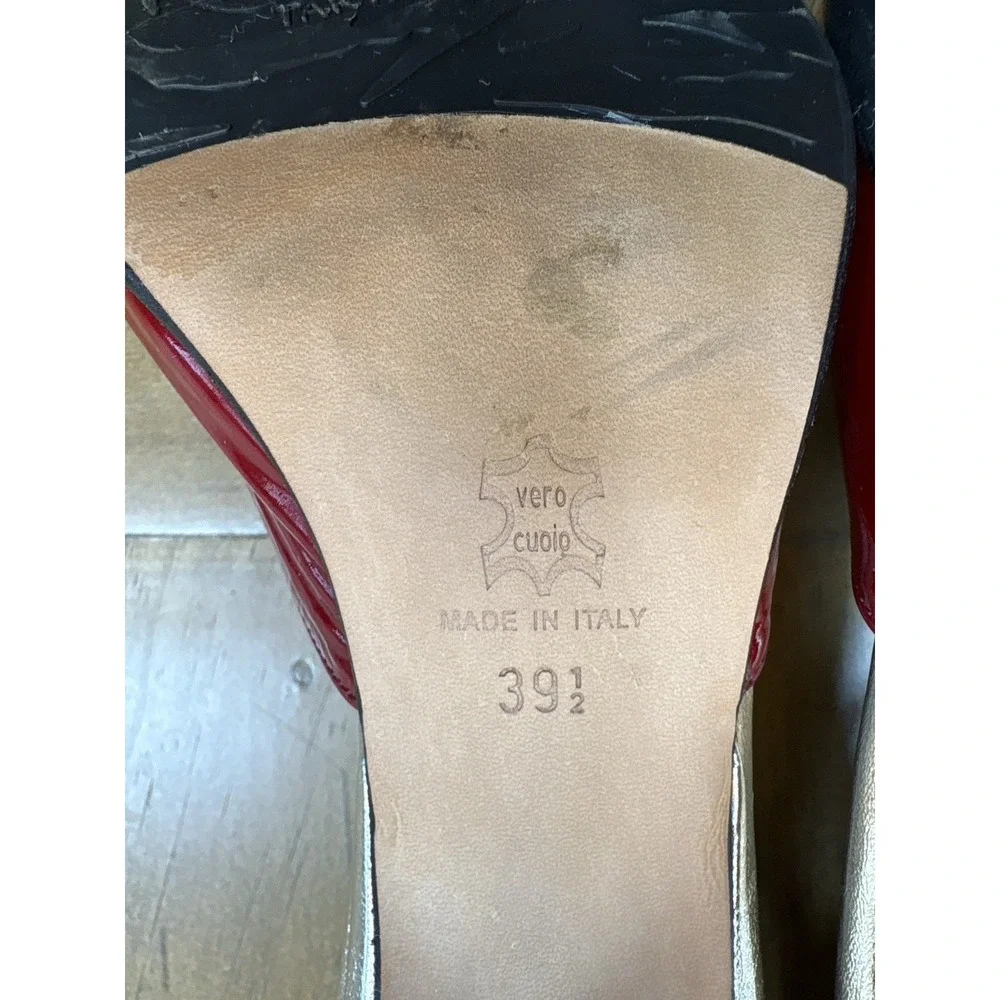 Taryn Rose Red Patent Leather Heels - Picture 7 of 12